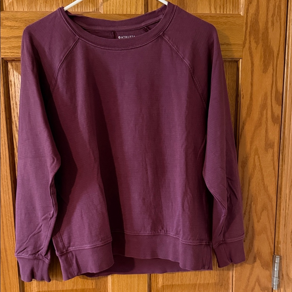 Athleta Deep Maroon Sundown Sweatshirt